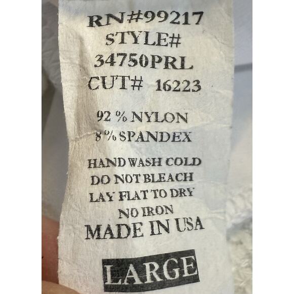 Vtg Y2K Lace Cami Tank Top Jrs L Fairycore Angel Delicate Soft Girl Ethereal - Picture 5 of 9